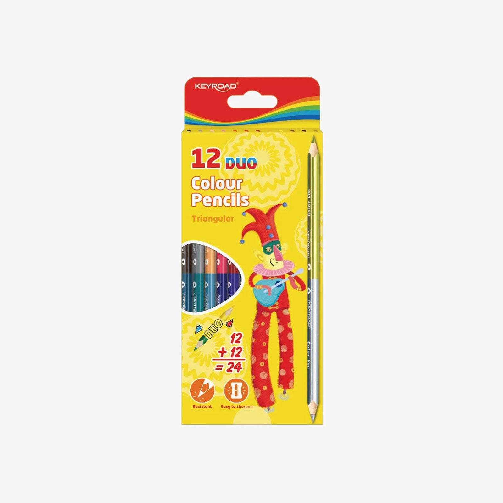 CRAYON COULEUR KEYROAD 12*18 DUO  KR971281.
