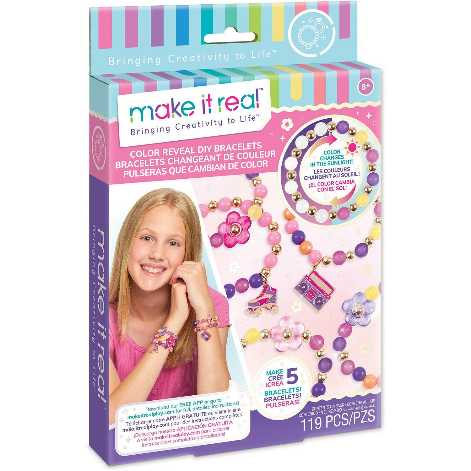 Coffret d'Assemblage de Bracelet Color Reveal, Make It Real.