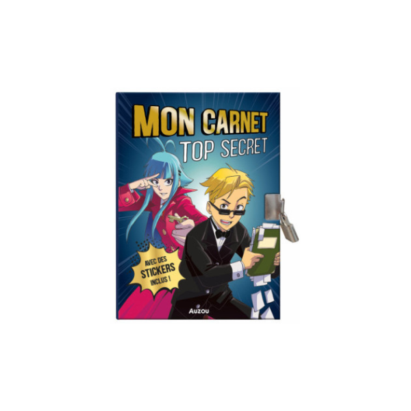 MA PAPETERIE CREATIVE - MON CARNET TOP SECRET - MANGA