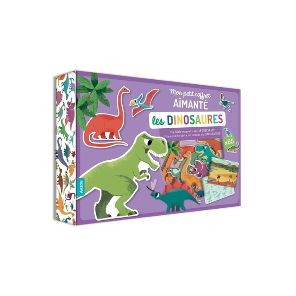 MON PETIT COFFRET AIMANTE - LES DINOSAURES