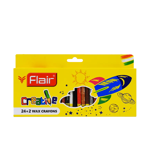 CRAYON DE CIRE FLAIR  DE 24 +2