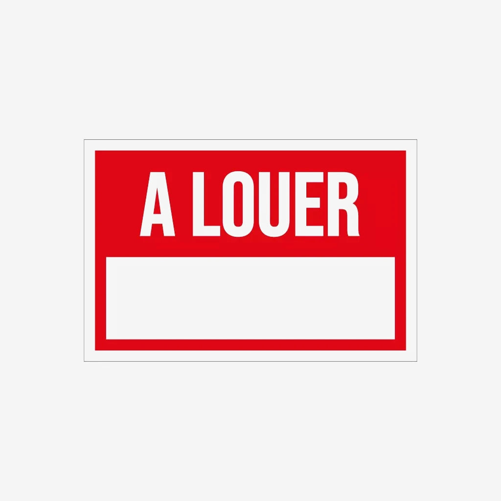 Autocollant "À Louer".
