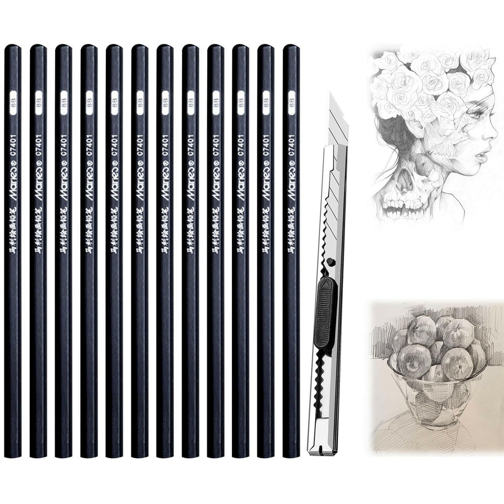 Crayon Graphite 8B – Drawing Set.