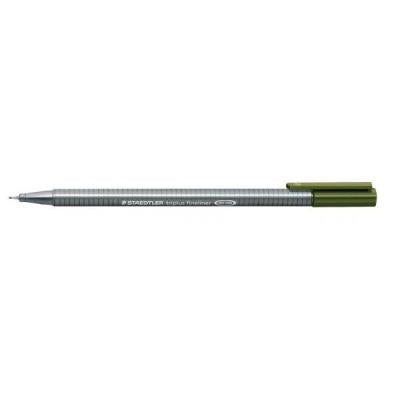 STYLO POINT FINE STAEDTLER TRIPLUS FINELINER VERT MILITAIRE