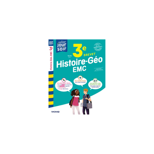 HISTOIRE GEOGRAPHIE EMC 3E BREVET CAHIER JOUR SOIR
