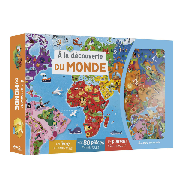 A LA DECOUVERTE DU MONDE COFFRET MAGNETIQUE