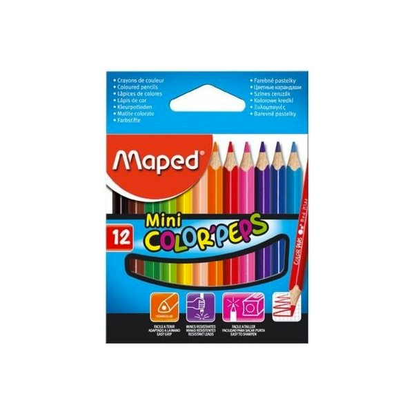 CRAYONS DE COULEUR MAPED 12/9 REF 832500.