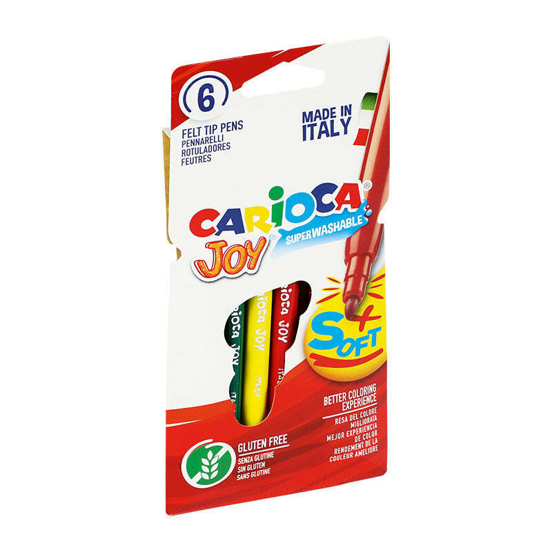 Feutres Joy 6 pièces - Carioca.