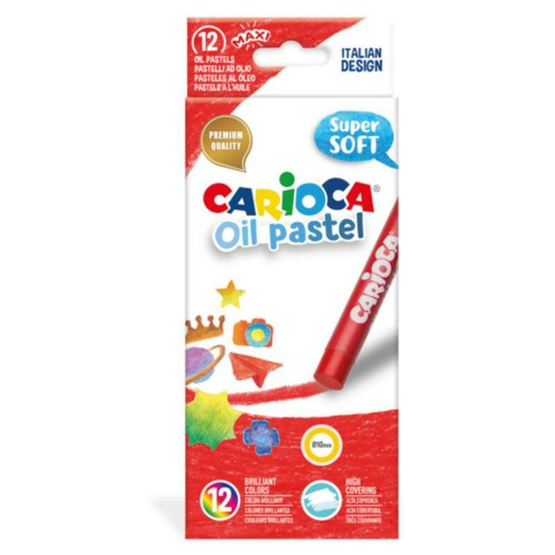 Set De 12 Crayons à L'huile Pastel - Carioca.