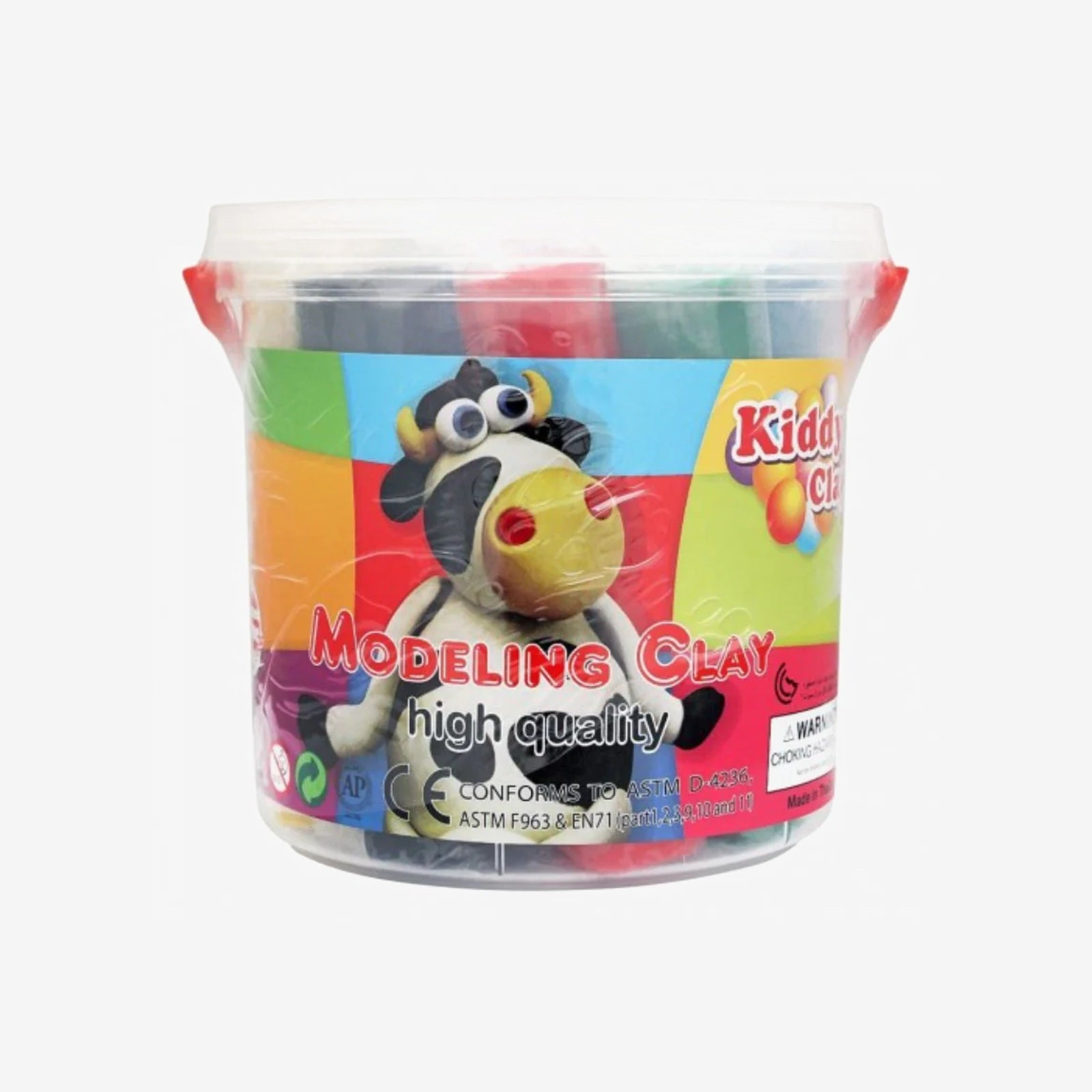 Pâte à Modeler Kiddy Clay de 12 + Formes FFN200-12N.
