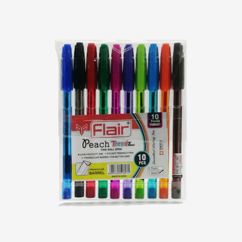 Pochette Stylo Flair de 10 - Couleur Peach.