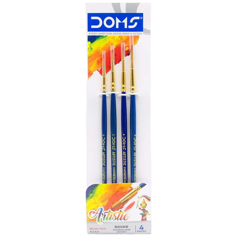 KIT PINCEAU DE PEINTURE ROND 4PCS