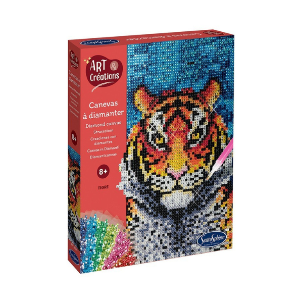 ART & CREATIONS CANEVAS A DIAMANTER TIGRE