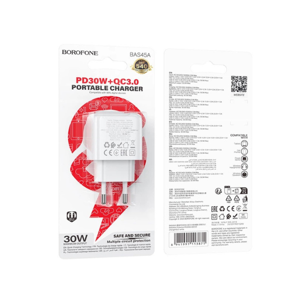 TETE CHARGEUR USB ET TYPE C BAS 45