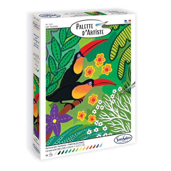 PALETTE D'ARTISTE LES TOUCANS