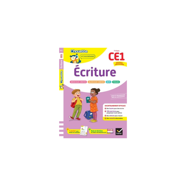 ECRITURE CE1 CAHIER DE SOUTIEN NOUVEAU PROGRAMME LECONS