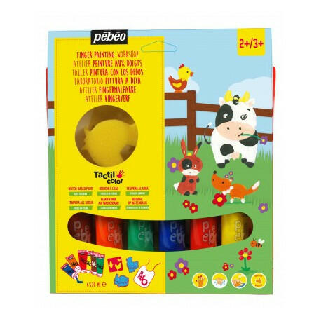 Kit de 6 Tubes de Gouache TACTICOLOR 20 ml - Animaux de la Ferme - Pébéo.