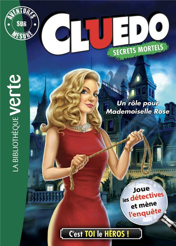 COLLECTION LA BIBLIOTHEQUE VERTE - CLUEDO UN ROLE   10-12 ANS.