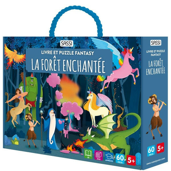 Livre et Puzzle Fantasy - La Forêt Enchantée.