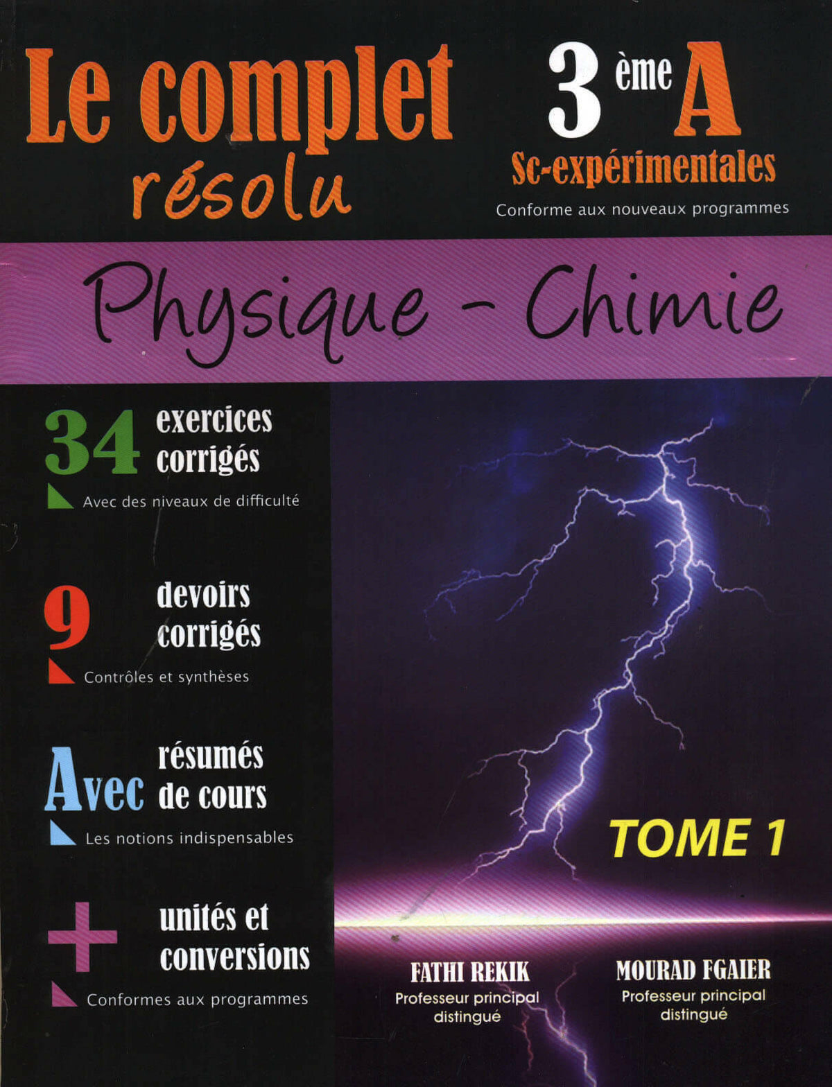 SEC LE COMPLET RESOLU SC.EXPER T1 3E.