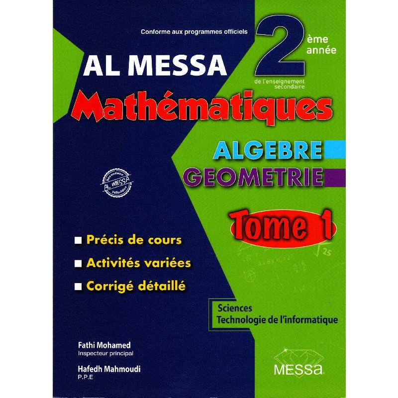 SEC AL MESSA MATHEMATIQUES  TOME 1  2EME.