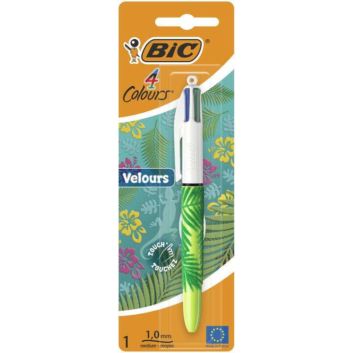 BIC - Stylo à Bille Velvet 4 Couleurs