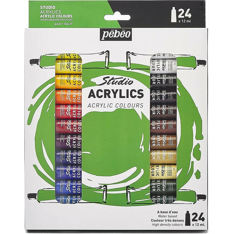 STUDIO ACRYLIC ETUI 24T12ML.