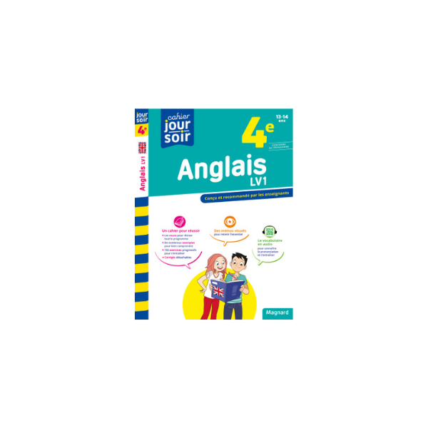 ANGLAIS 4E LV1 CAHIER JOUR SOIR