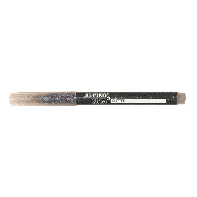 Alpino Crea - Boîte de 6 Marqueurs Pailletés pour Décoration.