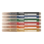 Alpino Crea - Boîte de 6 Marqueurs Pailletés pour Décoration.