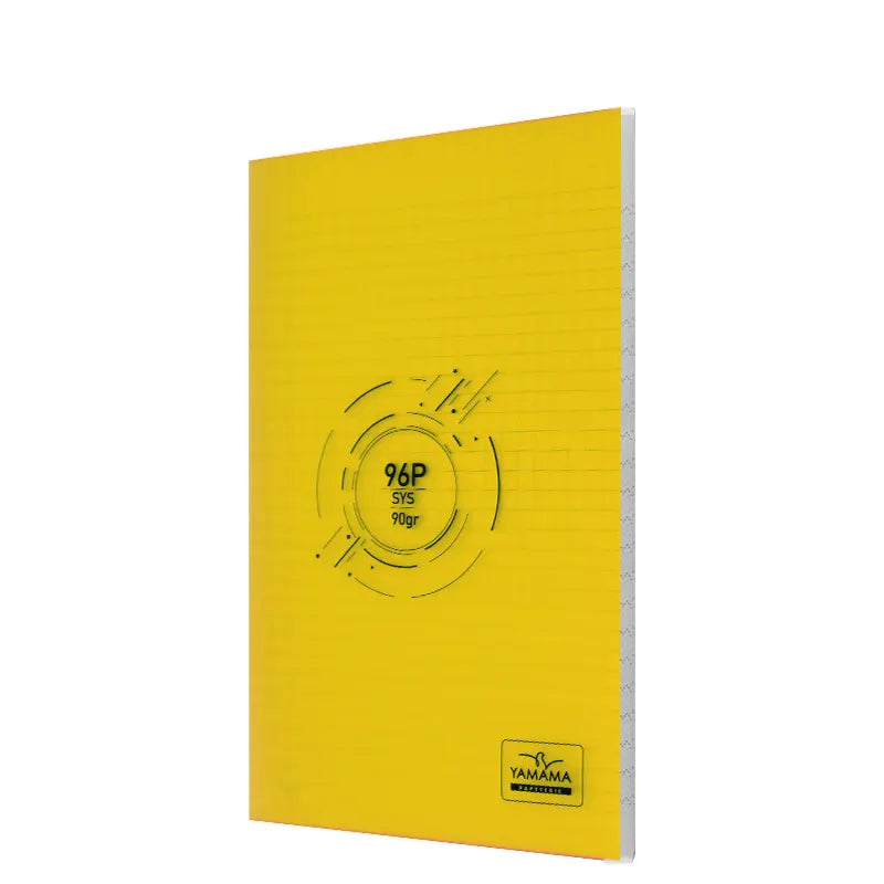CAHIER PIQURE 96P PM CP JAUNE 90G YAMAMA.
