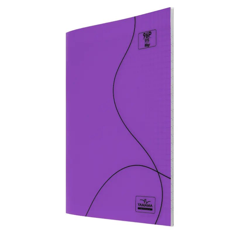 CAHIER PIQURE 96P 24*32 CP VIOLET SYS 80G YAMAMA