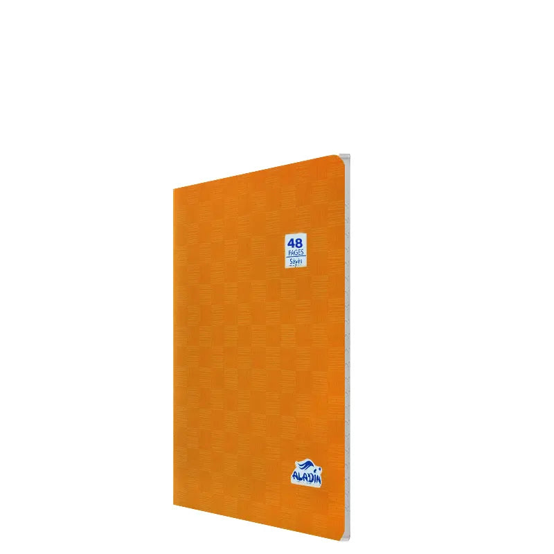 CAHIER PIQURE 48P PM CP ORANGE 60G ALADIN.