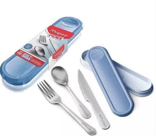 CONCEPT ADULT BOITE COUVERTS INOX BLEU