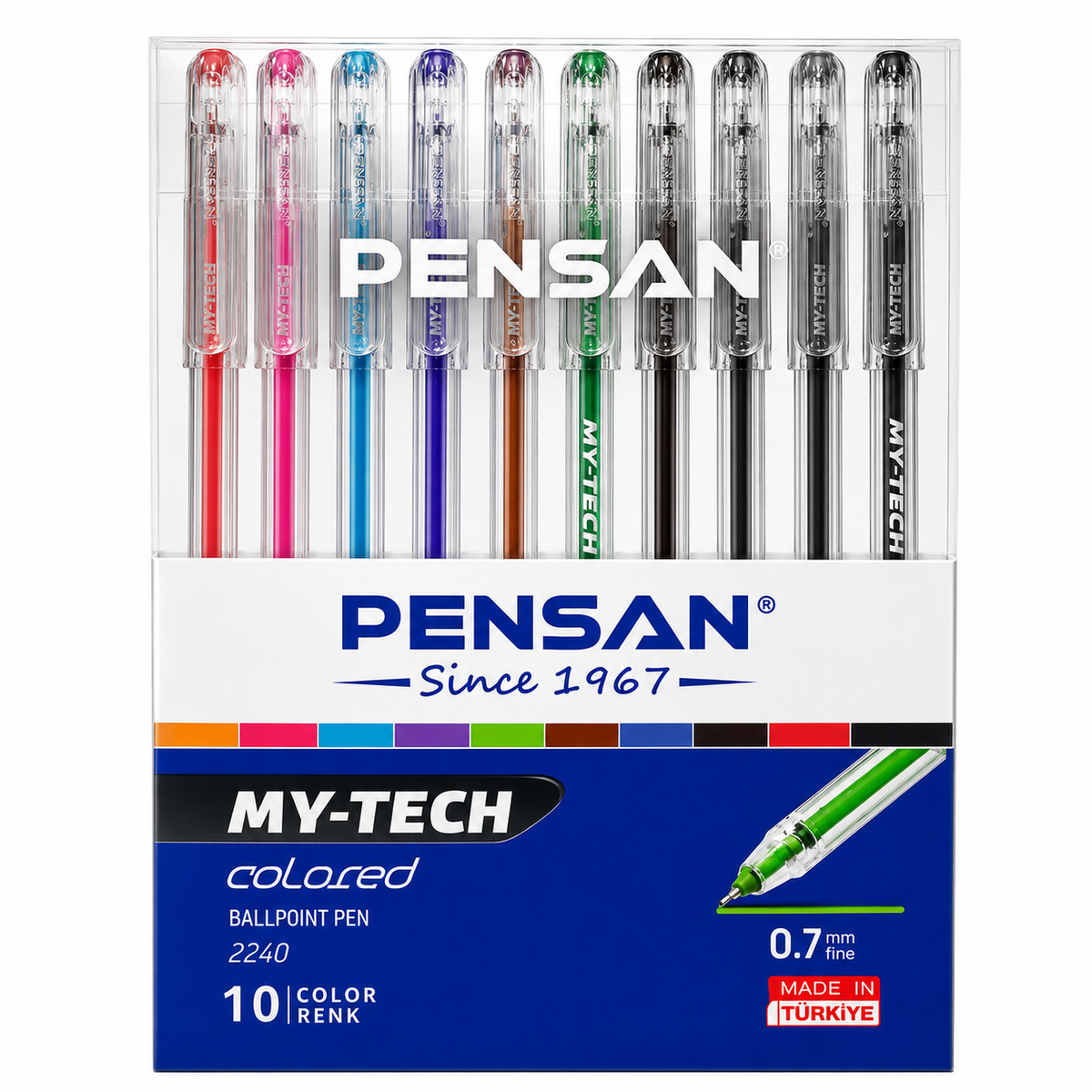 Pochette de 10 Stylos Pensan My-Tech