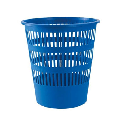 CORBEILLE A PAPIER PLASTIQUE BLEU F REF 307-07