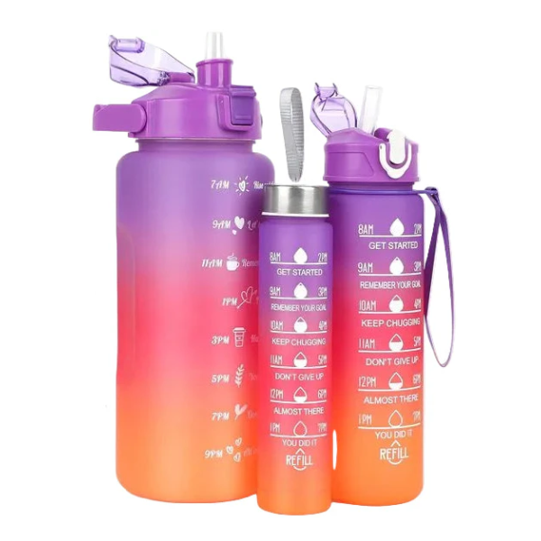 SERIE 3 BOUTEILLES EAU 2L/700ML/300ML FA1970-23