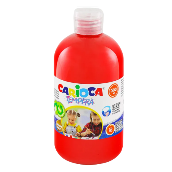 GOUACHE LIQUIDE CARIOCA 40427/10 BOUTEILLE 500 ML ROUGE