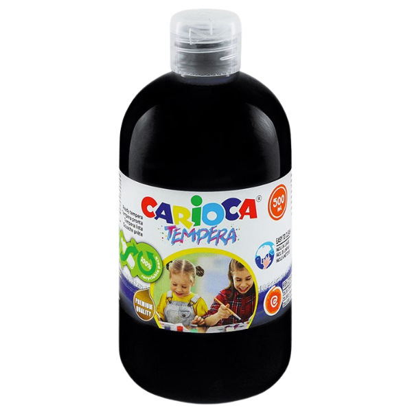 GOUACHE LIQUIDE CARIOCA 40427/02 BOUTEILLE 500 ML NOIR