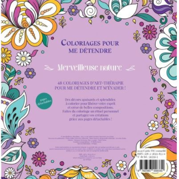 MERVEILLEUSE NATURE - COLORIAGES POUR ME DETENDRE