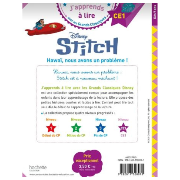 DISNEY - LILO ET STITCH 2 - HAWAI, NOUS AVONS UN PROBLEME !, CE1
