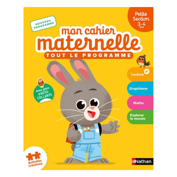MON CAHIER MATERNELLE PETITE SECTION 3-4 ANS