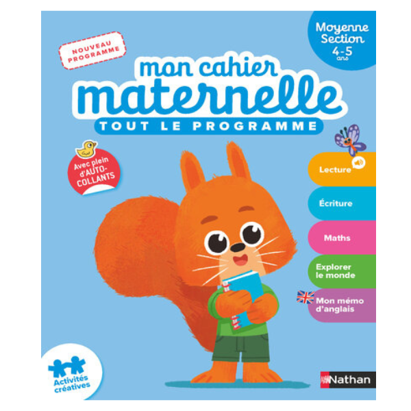 MON CAHIER MATERNELLE MOYENNE SECTION 4-5 ANS