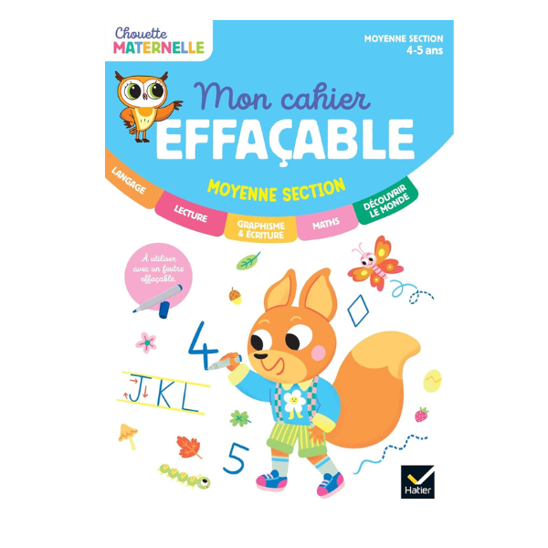 MON CAHIER EFFACABLE - MOYENNE SECTION