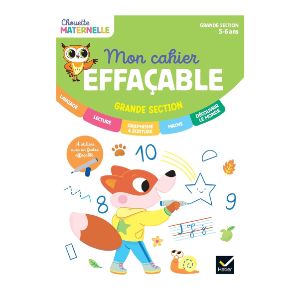 MON CAHIER EFFACABLE - GRANDE SECTION
