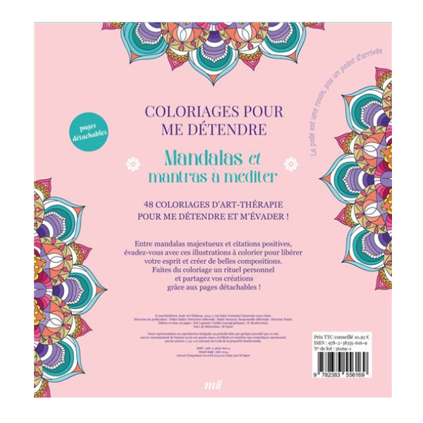 MANDALAS ET MANTRAS A MEDITER - COLORIAGES POUR ME DETENDRE - 48 COLO