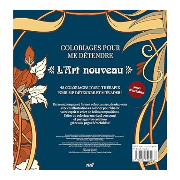 L'ART NOUVEAU - COLORIAGES POUR ME DETENDRE - 48 COLORIAGES POUR SE D