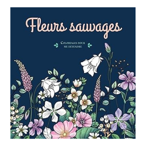 FLEURS SAUVAGES - COLORIAGES POUR ME DETENDRE - 48 COLORIAGES D'ART-T