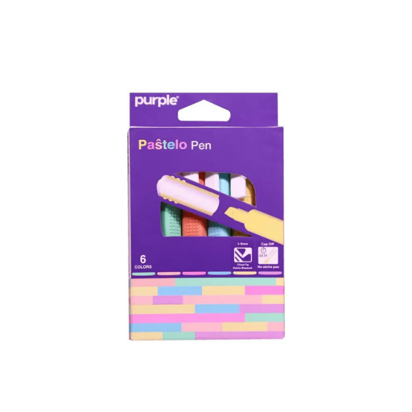 Étui 6 Surligneurs Pastelo Pen - Couleurs Pastel