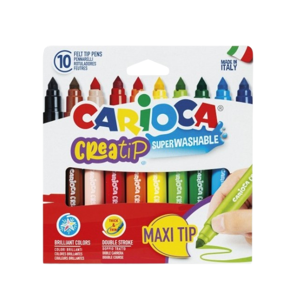 FEUTRE CREATIP MAXI SUPER LAVABLE POCH 10 REF 44000